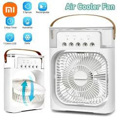 AIr Conditioner Household Mini Air Cooler LED Night Light Humidifier